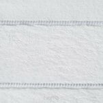 Ręcznik 30x50 MARI biały z welurową bordiurą w pasy 500 g/m2 - 2