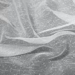 Firana na taśmie 140x250 IDA biała o strukturze deszczyku z błyszczącą nicią - 9