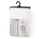 Zasłona  na przelotkach 140x250 ROSA welwetowa biała Design 91 - 11