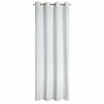 Zasłona  na przelotkach 140x250 ROSA welwetowa biała Design 91 - 10