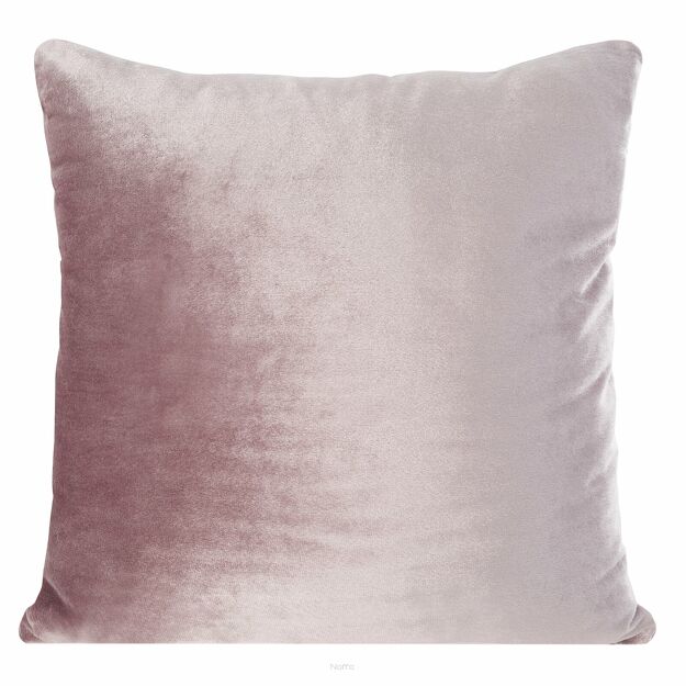Poszewka welwetowa 40x40 SAMANTA pudrowa o subtelnym połysku