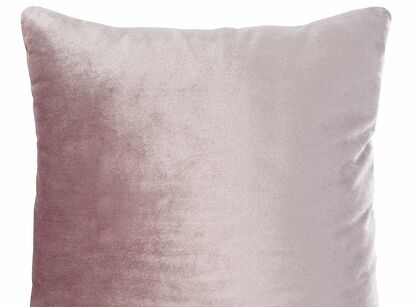 Poszewka welwetowa 40x40 SAMANTA pudrowa o subtelnym połysku