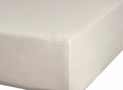 Prześcieradło z satyny bawełnianej z gumką NOVA 3 beżowe 220x200