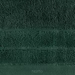 Ręcznik bawełniany 70x140 DAMLA ciemna zieleń gładki z subtelną bordiurą 500 g/m2 - 2