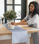 Bieżnik drukowany 40x140 SUMMER 8 błękitny jednobarwny - 5