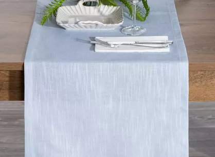 Bieżnik drukowany 40x140 SUMMER 8 błękitny jednobarwny