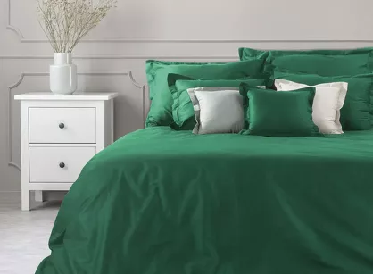 Poszwa na kołdrę bawełniana 180x200 NOVAC ciemna zieleń