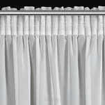 Firana na taśmie 140x270 HERA biała z szyfonu z szampańskim nadrukiem marmurkowym - 6