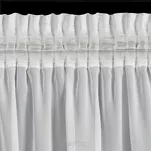 Firana na taśmie 140x270 HERA biała z szyfonu z szampańskim nadrukiem marmurkowym - 10