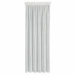 Firana na taśmie 140x270 HERA biała z szyfonu z szampańskim nadrukiem marmurkowym - 7