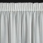 Firana na taśmie 140x270 HERA biała z szyfonu z szampańskim nadrukiem marmurkowym - 4