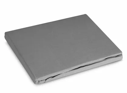 Prześcieradło z bawełny renforce z gumką 100x200 stalowe BASIC