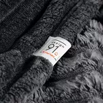 Koc na fotel 70x160 SOFT stalowy puszysty typu flano z wytłaczanym wzorem Design 91 - 3