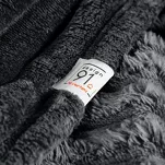 Koc na fotel 70x160 SOFT stalowy puszysty typu flano z wytłaczanym wzorem Design 91 - 3