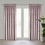 Zasłona na taśmie 135x300 ROSA welwetowa pudrowy Design 91 - 17