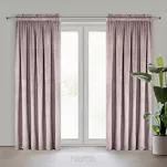 Zasłona na taśmie 135x300 ROSA welwetowa pudrowy Design 91 - 17