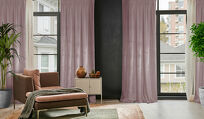 Zasłona na taśmie 135x300 ROSA welwetowa pudrowy Design 91 - 10
