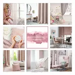 Zasłona na taśmie 135x300 ROSA welwetowa pudrowy Design 91 - 9