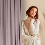 Zasłona na taśmie 135x300 ROSA welwetowa pudrowy Design 91 - 7