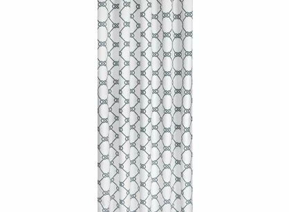 Zasłona na taras 155x220 GARDEN 16 biała na szelkach zapinanymi na rzepy wodoodporna styl morski