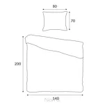 Pościel flanelowa 180x200 31511/2 szara patchworkowy wzór - 7