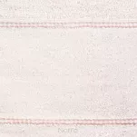 Ręcznik bawełniany 30x50 MARI jasny róż z welurową bordiurą w pasy - 2