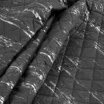 Narzuta z mikrofibry 170x210 BLINK 1 grafitowa pikowana ze srebrnym przecieranym wzorem Design 91 - 3