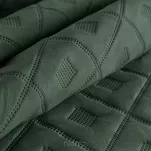 Narzuta 220x240 ALARA 6 zielona pikowana z mikrofibry wzór wyrazistych rombów - 2
