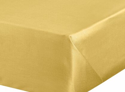 Prześcieradło satyna bawełniana bez gumki NOVA 1 musztardowe 220x210
