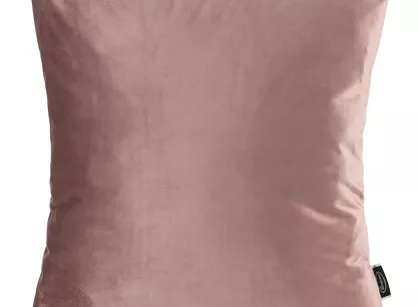 Poszewka welwetowa 45x45 MADIE 2 jednokolorowa ciemny róż