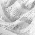 Firana na przelotkach 140x250 DANA 2 biała z etaminy z aplikacją w pasy - 3