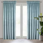 Zasłona na taśmie 135x300 ROSA welwetowa morska Design 91 - 8