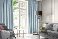 Zasłona na taśmie 135x300 ROSA welwetowa morska Design 91 - 15