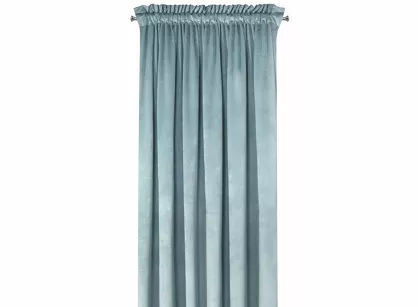 Zasłona na taśmie 135x300 ROSA welwetowa morska Design 91