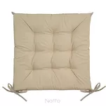 Poduszka 40x40x5 GARDEN beżowa siedzisko na krzesło pikowana z troczkami wodoodporna - 2