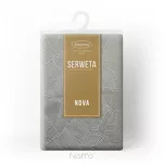 Nakładka 85x85 ISLA srebrna z żakardowym wzorem liści bananowca - 5