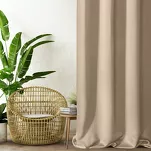 Zasłona na przelotkach 135x250 PARISA zaciemniająca beżowa jednokolorowa Design 91 - 9