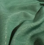 Obrus 140x300 GLAMO zielony z przetykaną błyszczącą złotą nicią - 3