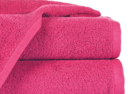 Ręcznik bawełniany 50x90 GŁADKI 2 jednokolorowy różowy