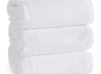 Ręcznik 80x160 AMY 2 szybkoschnący biały z mikrofibry 380 g/m2