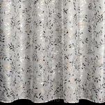 Zasłona na przelotkach 140x250 TERRY biała z etaminy z wzorem miedzianych listków - 6