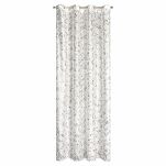Zasłona na przelotkach 140x250 TERRY biała z etaminy z wzorem miedzianych listków - 9