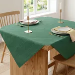 Obrus 140x220 GLAMO zielony z przetykaną błyszczącą złotą nicią - 6