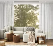 Zasłona na taśmie 140x270 ALEKSA biała o strukturze siatki - 11