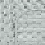 Narzuta welwetowa 170x210 SOFIA 4 srebrna pikowana w dużą gęstą jodełkę - 3
