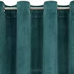 Zasłona gotowa na przelotkach 140x250 ROSA welwetowa ciemny niebieski Design 91 - 8