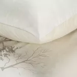 Pościel świąteczna 220x200 SNOWFLAKE jasny beż zimowa sceneria z mikrowłókna - 6