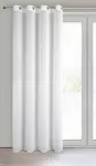 Firana na przelotkach 140x250 TIRSA biała z matowej tkaniny - 2