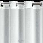 Firana na przelotkach 140x250 TIRSA biała z matowej tkaniny - 4