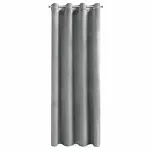 Zasłona na przelotkach 140x250 ROSA welwetowa srebrna Design 91 - 7